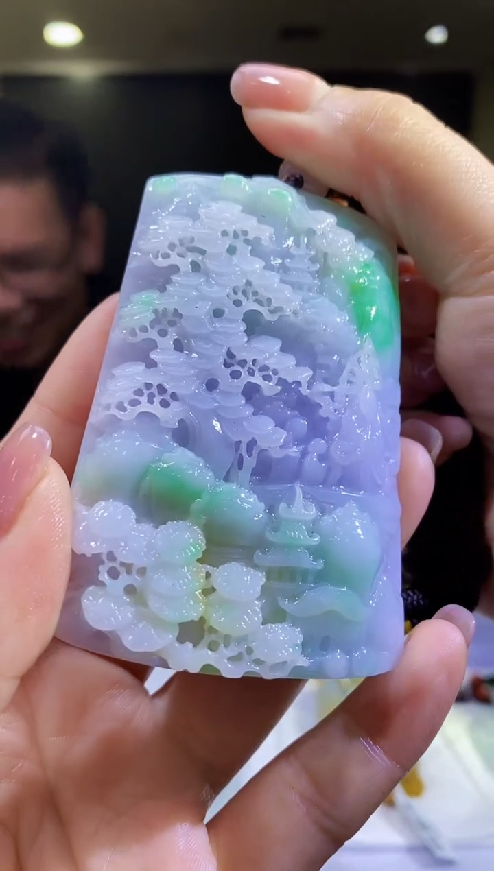 定制翡翠未镶嵌38/0613/W/山水