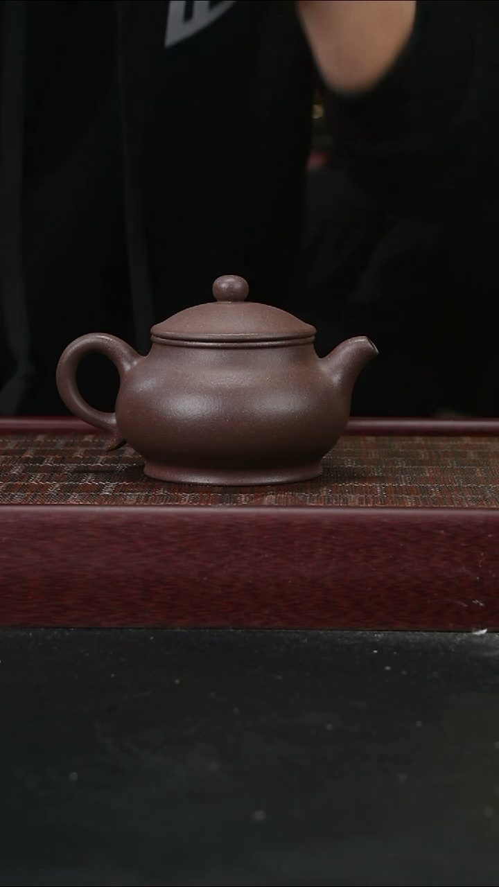 茶壶紫砂lzx全砂天青潘壶