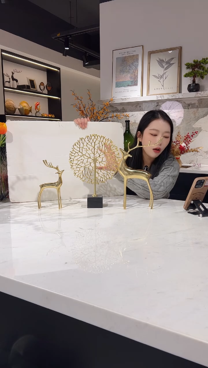 【闪购商品】琉璃福鹿三件套