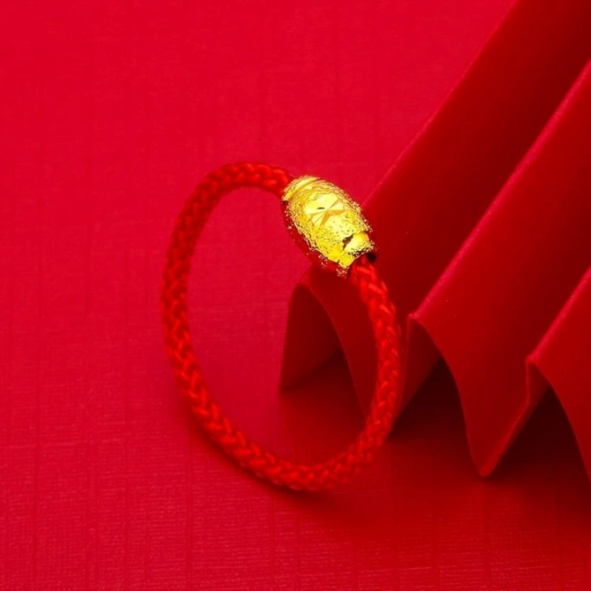 【粉丝专属】转运珠戒指手工编织红色戒指