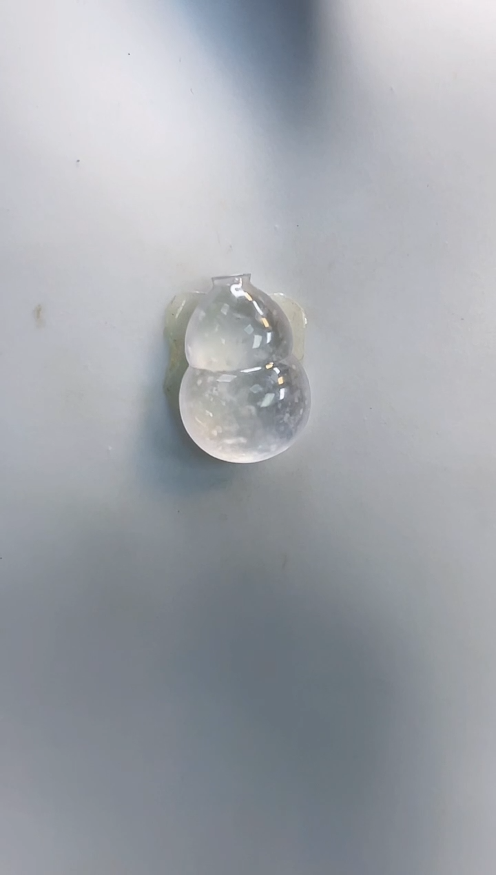 裸石翡翠豆芽44木那雪花葫芦16.4*11.5*4.7