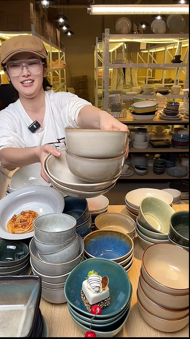 瓷172外贸尾货窑变釉下彩默认微瑕