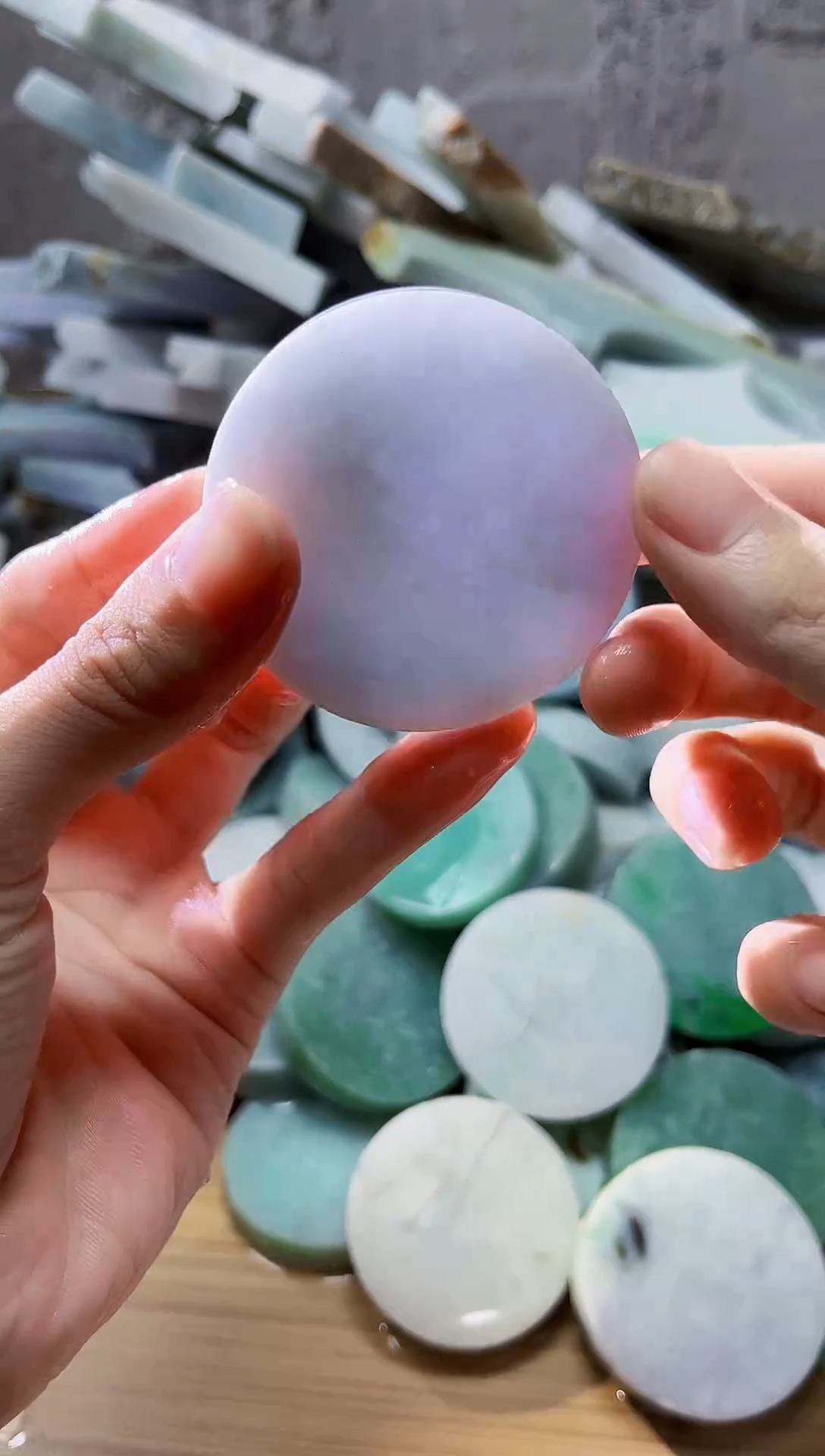 裸石翡翠翡翠a货正品玉石南陈604