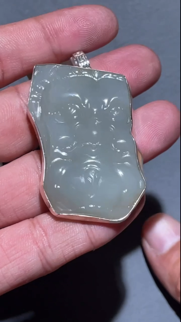 定制和田玉q001950   残佛款式挂件