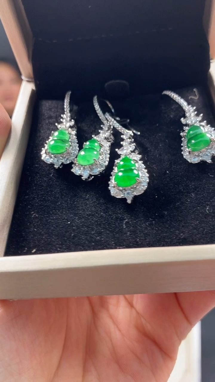 颈饰未镶嵌翡翠多样性发货【只发一对】*q28