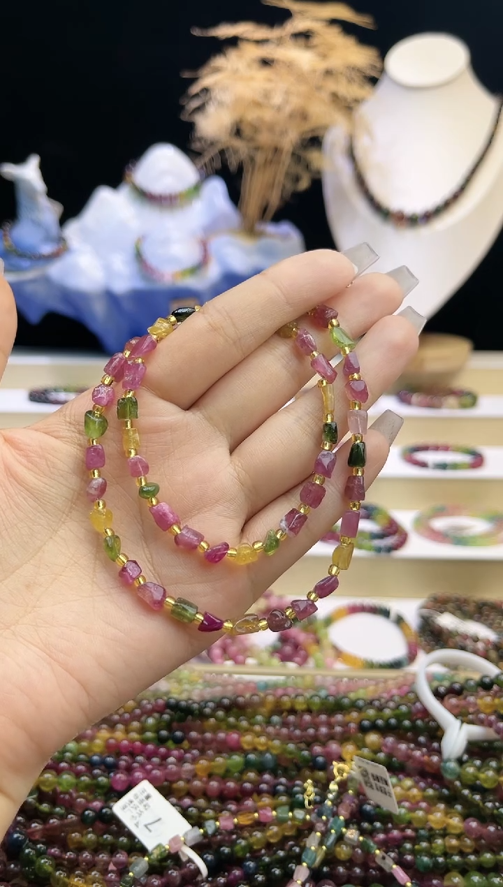 【闪购商品】碧玺/未镶嵌J碧玺项链多样性发货