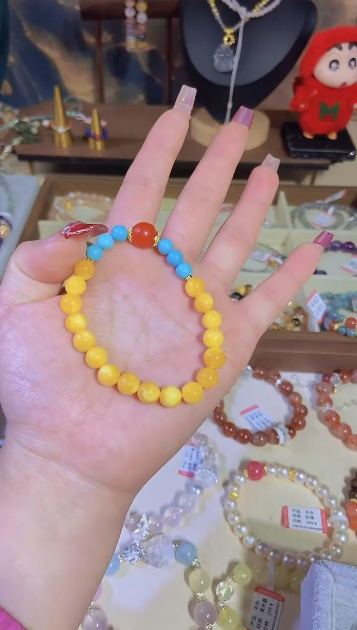 【闪购商品】淡水珍珠手绳银S925镶嵌男女同款手串