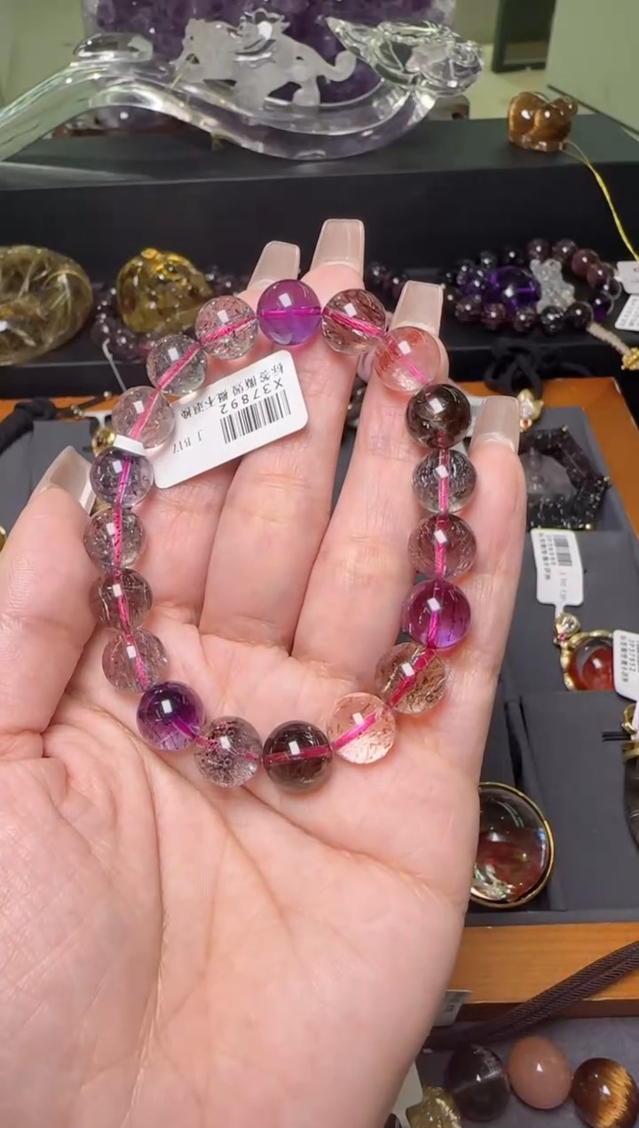 【闪购商品】水晶手串未镶嵌超七手串10m+ X37892