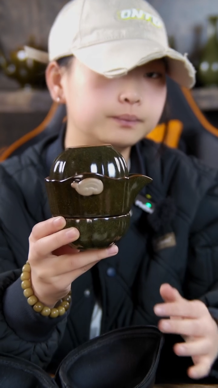 【闪购商品】茶叶末三件套原矿釉