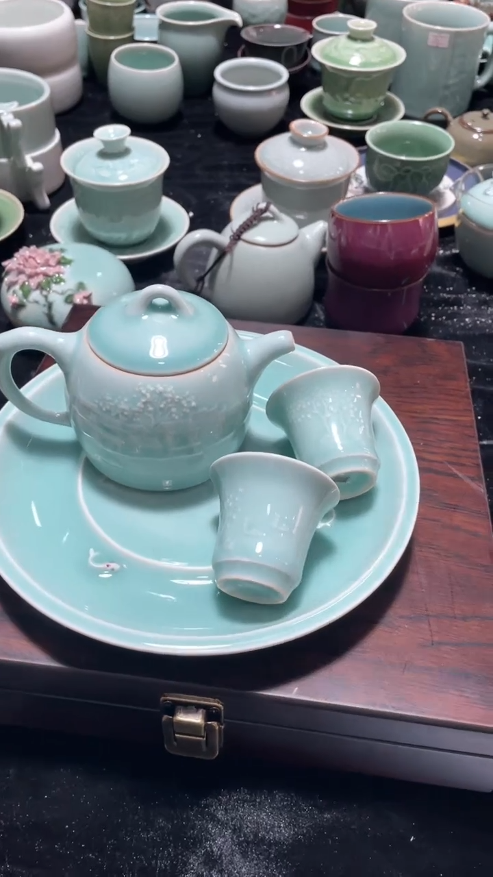 【闪购商品】1壶1壶承2杯 特价福利 微瑕 慧仙青瓷