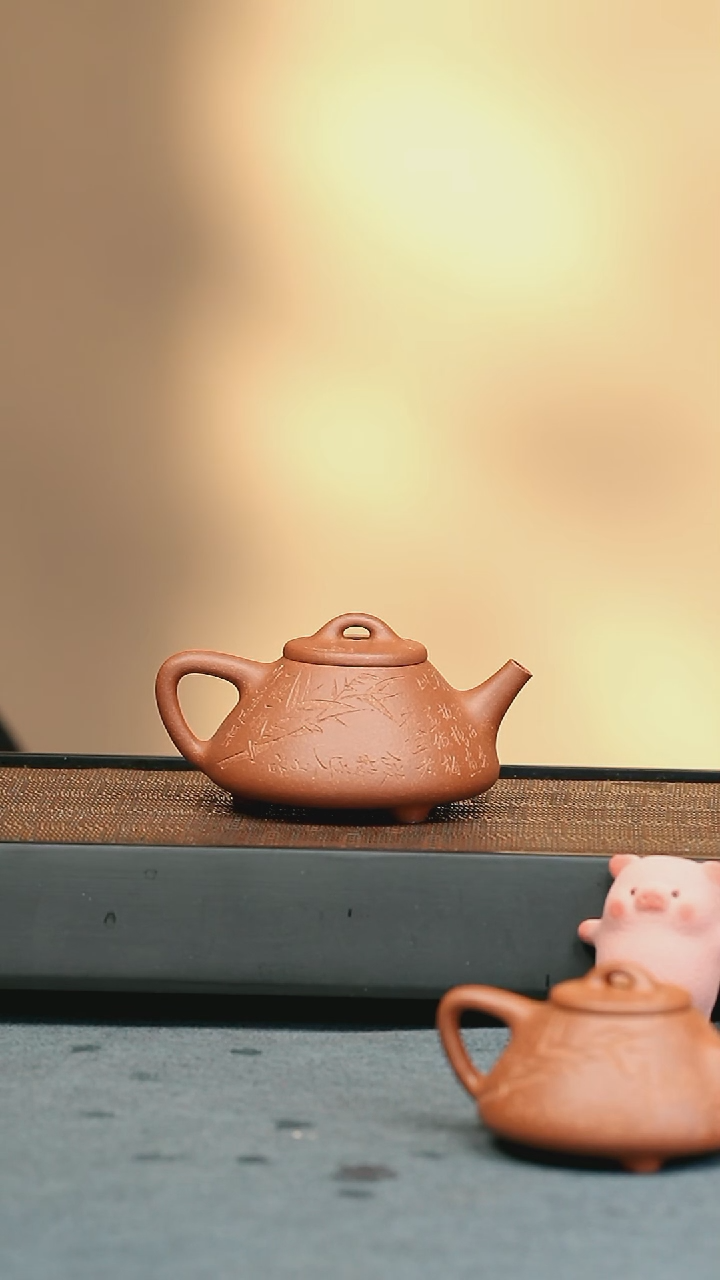 【闪购商品】紫砂茶壶五堂 子冶石瓢-扬州先生145cc