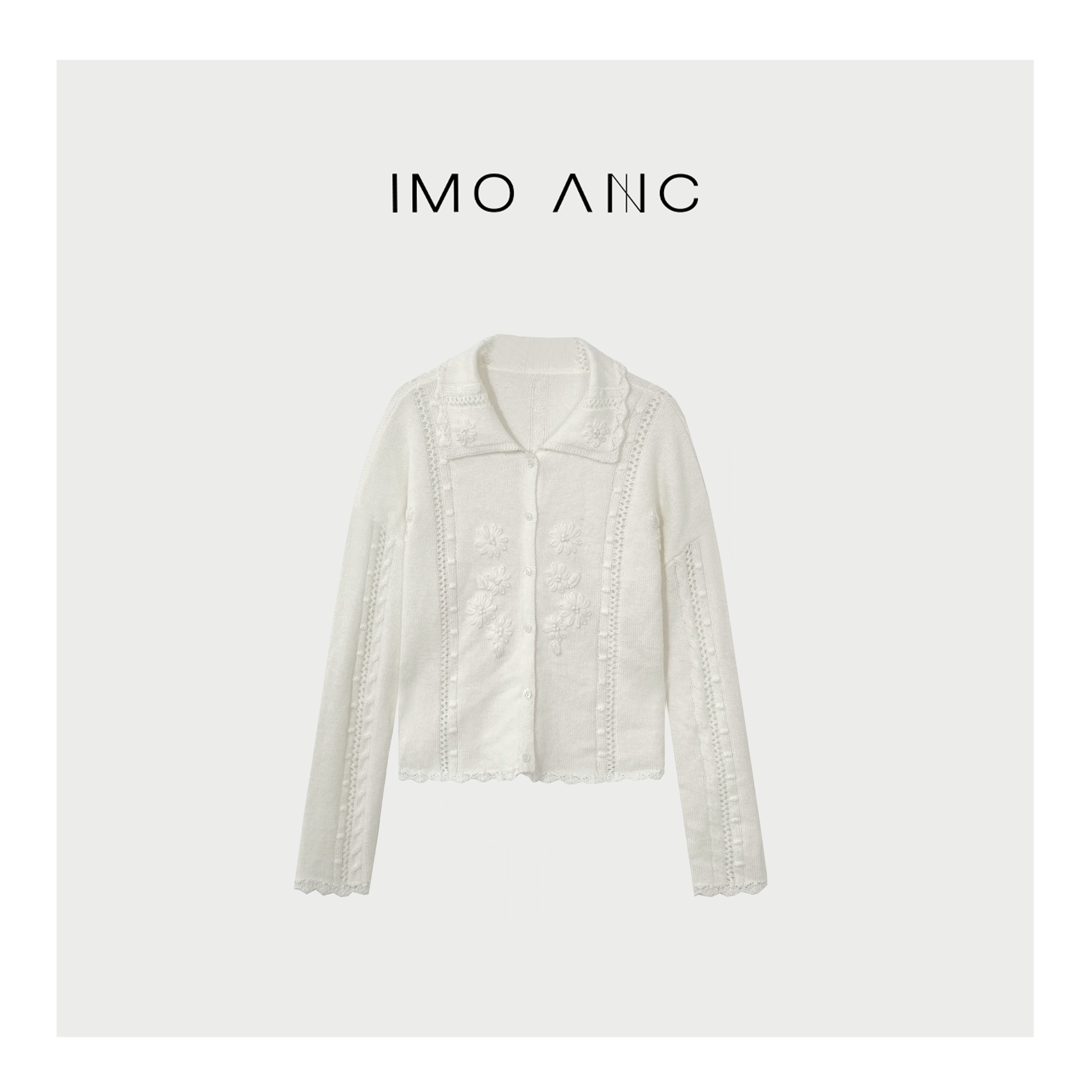 IM SO FANCY法式手勾丝羊绒毛衣SQ2338