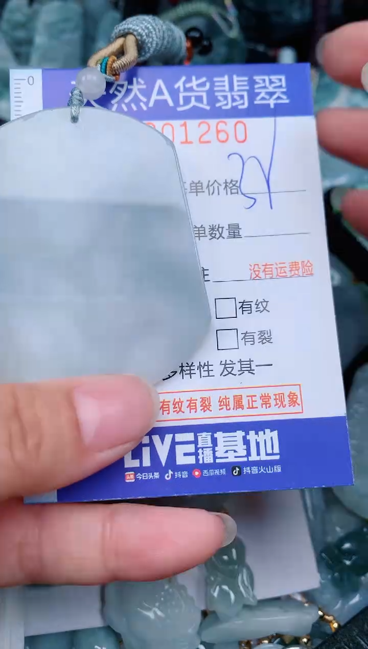 翡翠未镶嵌颈饰...0001260