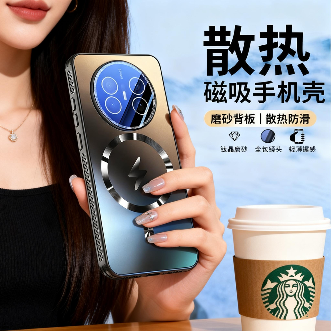 适用华为Mate70Air新款手机壳散热70Air全包镜头膜高级感防摔潮壳