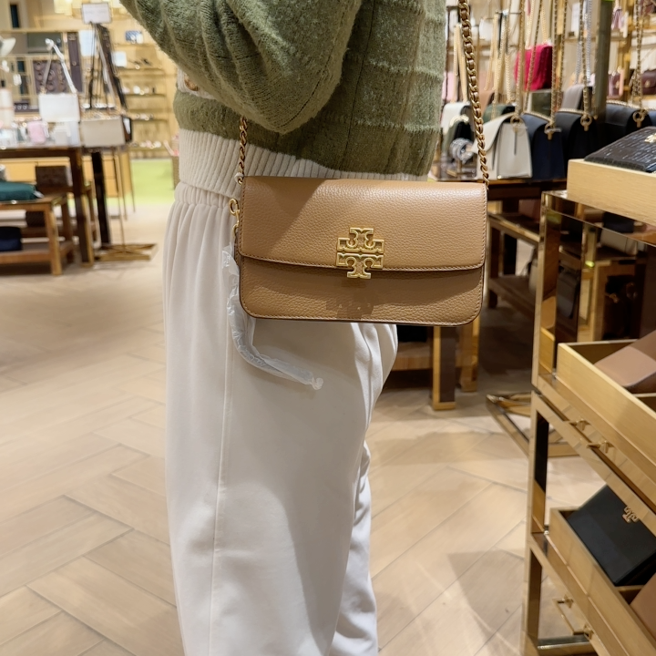 TORY BURCH/汤丽柏琦Britten风琴包底长20cm链条包斜挎包 N