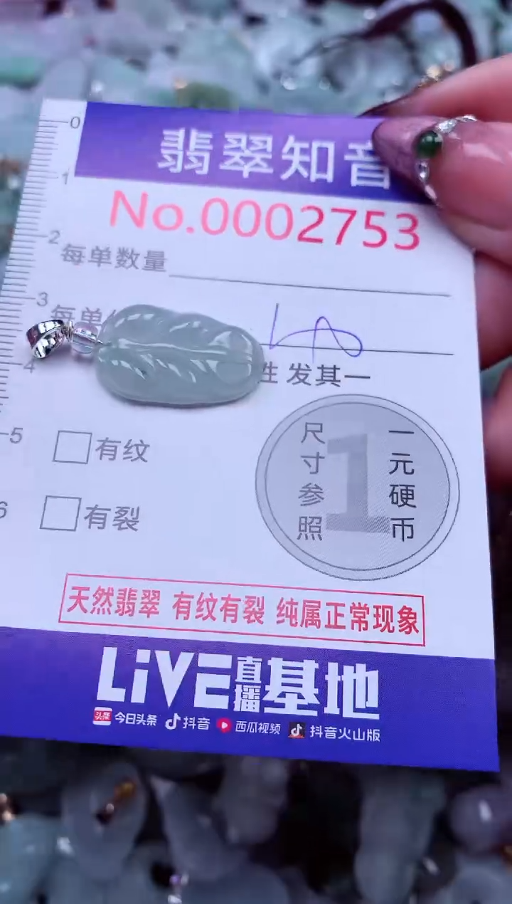 吊坠(不含链)未镶嵌翡翠2753