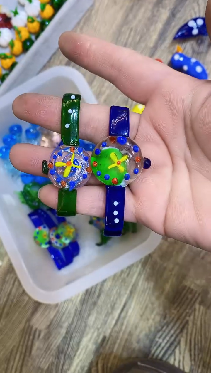 【闪购商品】琉璃手工艺品一对手表