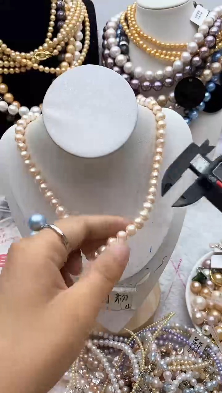 淡水珍珠钛钢颈饰158