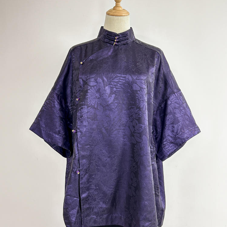 【美锦家】新中式宽松斜襟上252307（二等品不退不换）