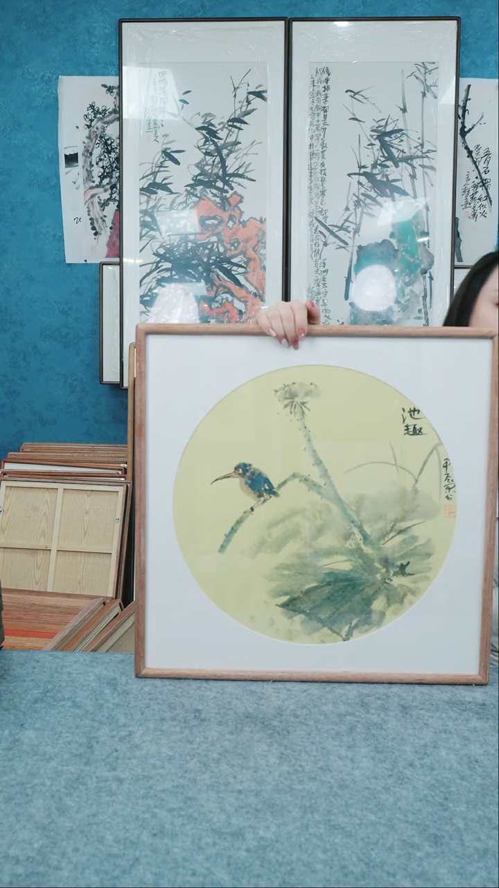 【闪购商品】国画50*50本土老师花鸟