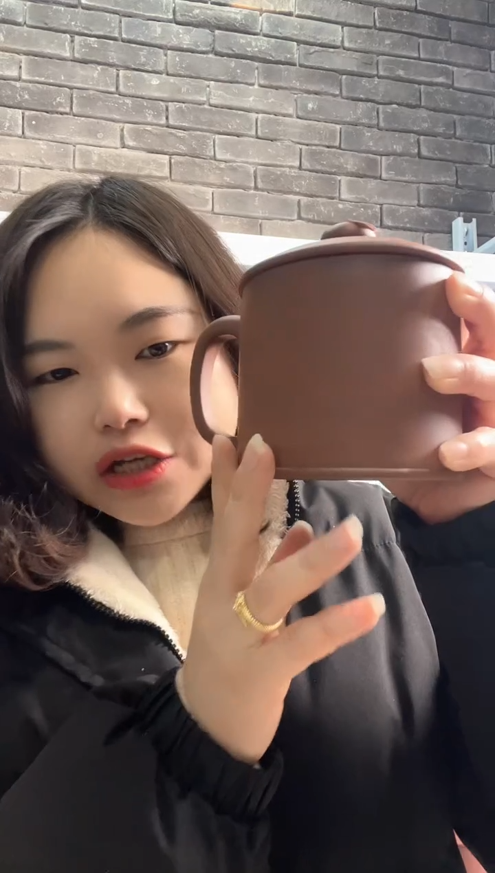 【闪购商品】紫砂茶杯紫砂盖杯底槽清荷花