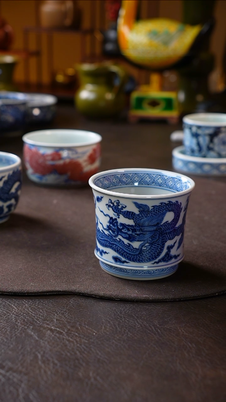 【闪购商品】雲林匠造龙纹束腰杯