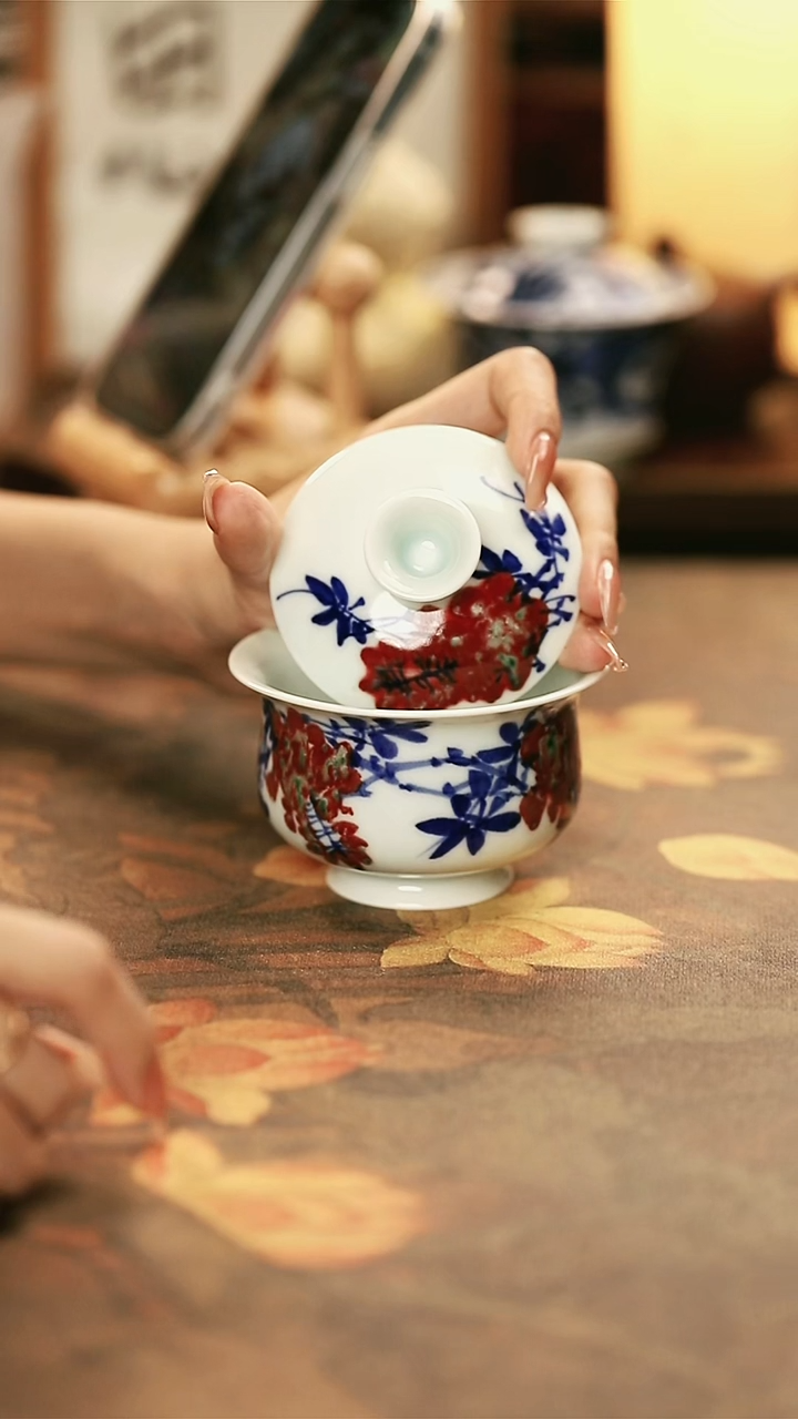  陶瓷手工手绘茶器-81