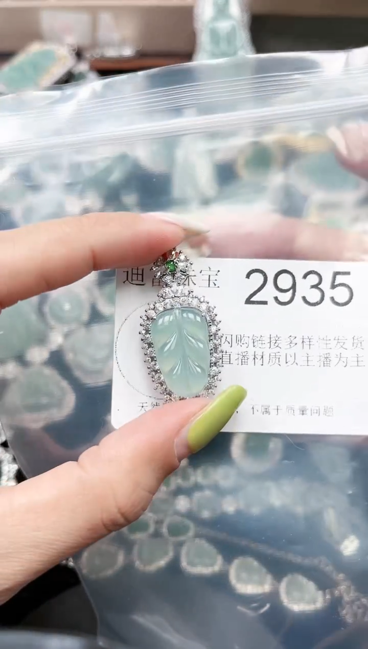 【闪购商品】翡翠颈饰未镶嵌2935赠皮绳