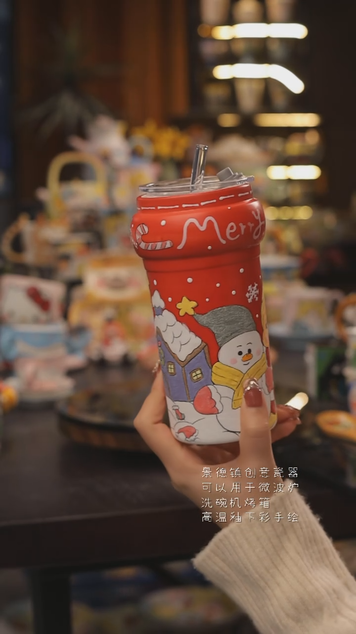 景德镇釉下彩绘设计师款式陶瓷
