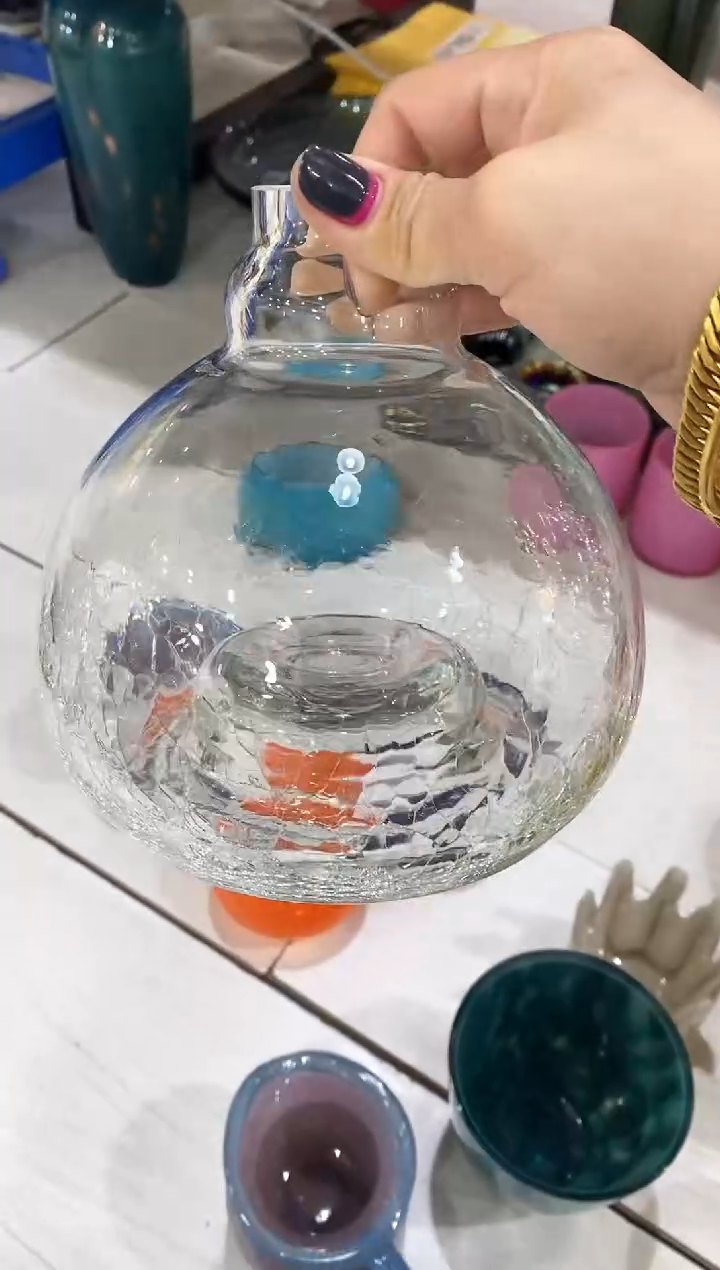 【闪购商品】琉璃慕忆家花瓶瑕