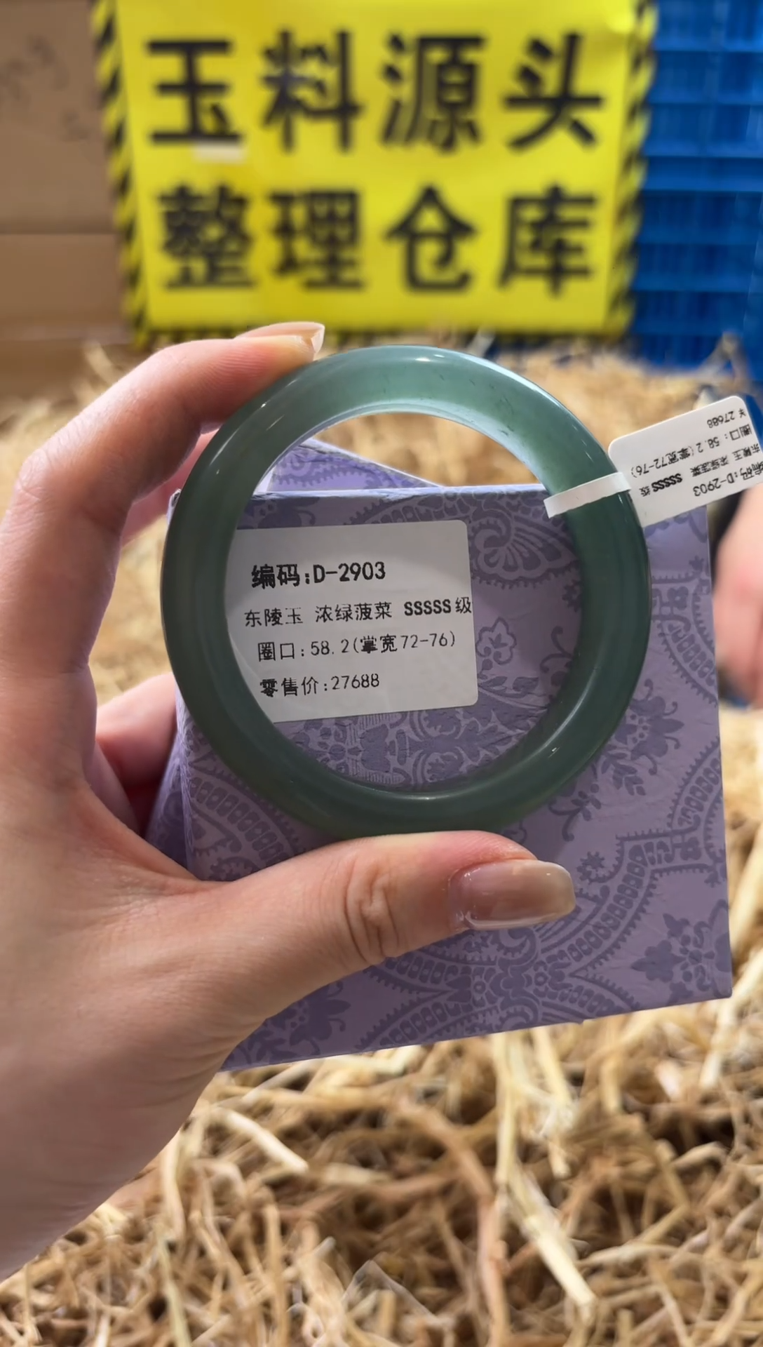 未镶嵌手镯石英质玉D-2903