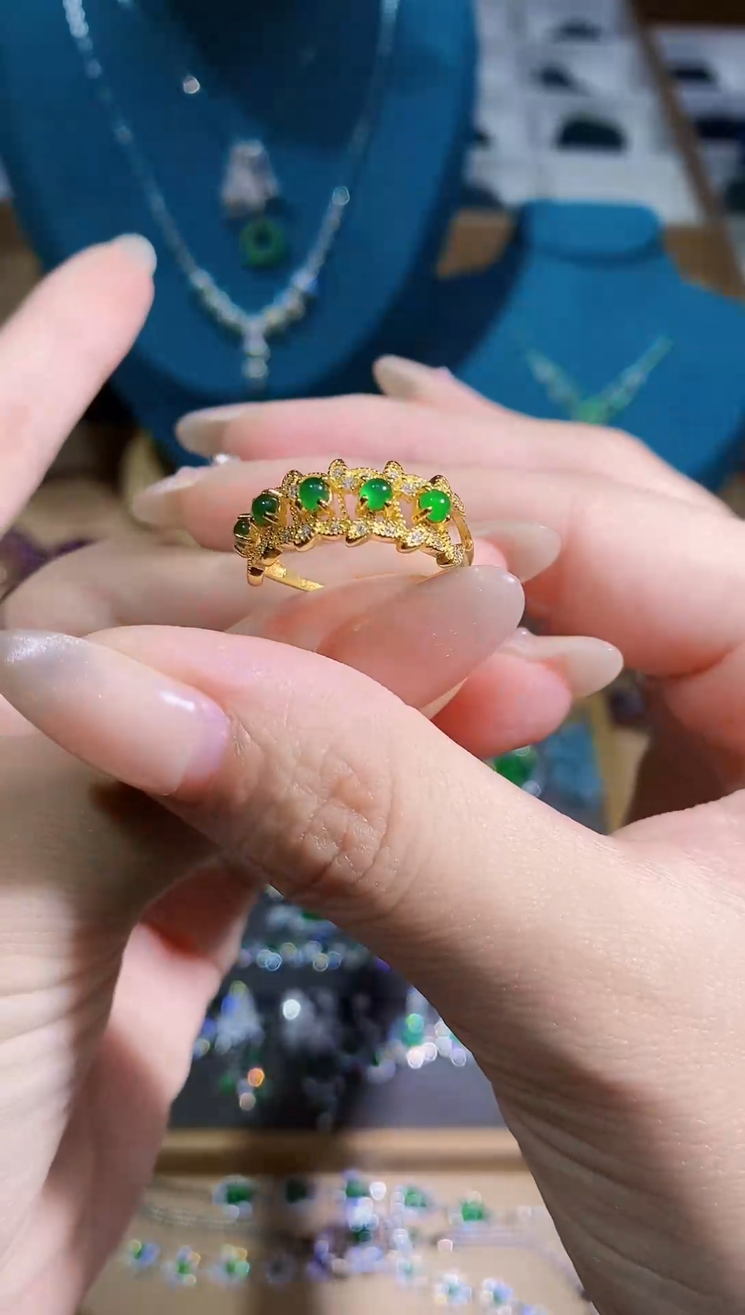 【闪购商品】翡翠戒指银S925镶嵌多样性发其一【26】