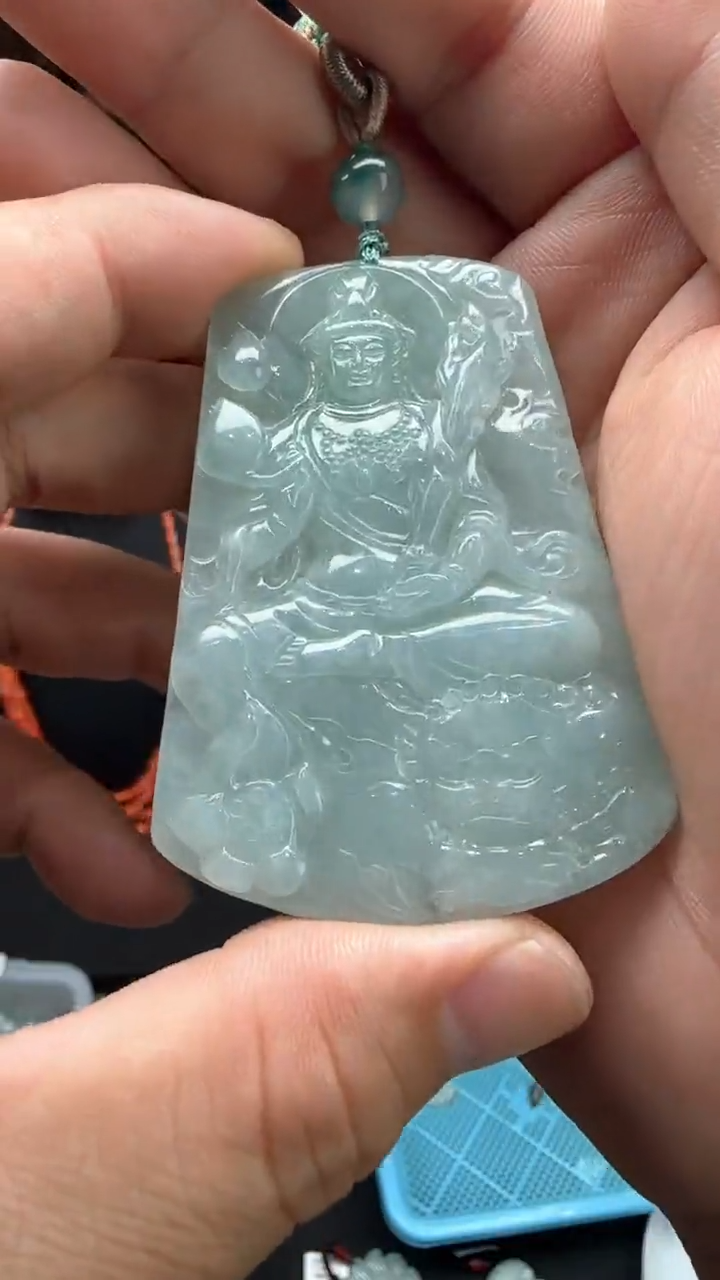 吊坠(不含链)未镶嵌翡翠衡**若天然缅甸A货翡翠（普贤菩萨）