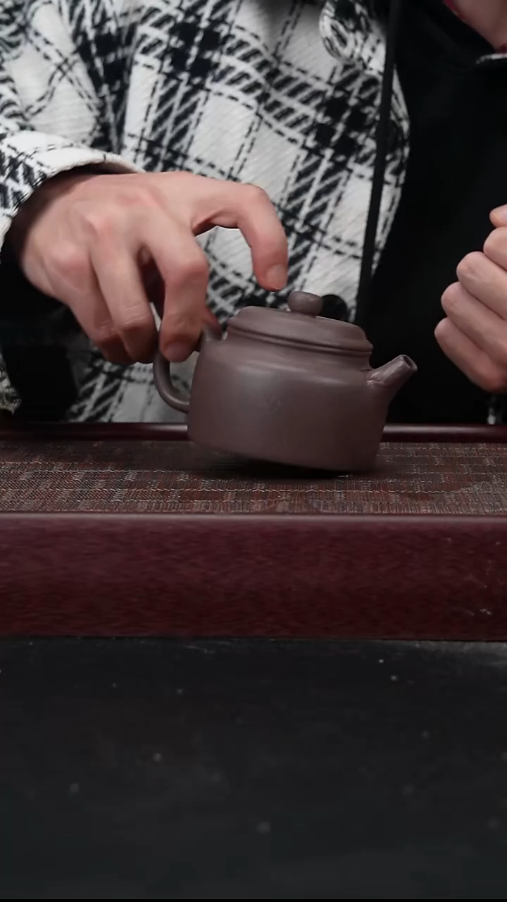 茶壶紫砂JF粗砂桃花泥 德钟