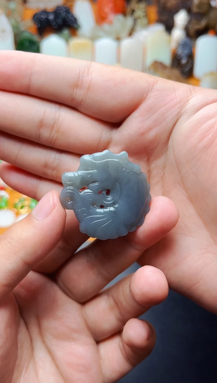 【闪购商品】和田玉颈饰未镶嵌龙鱼01