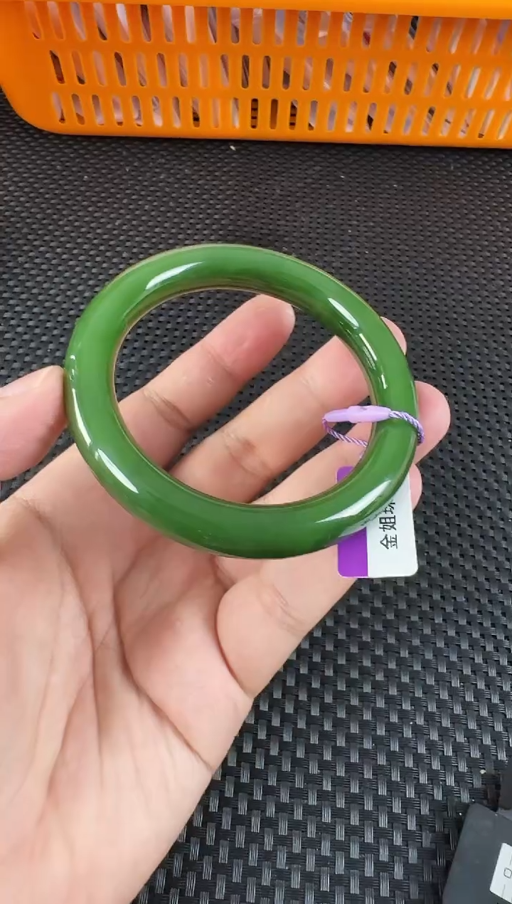 【闪购商品】和田玉（碧玉）手镯未镶嵌约58.6MM