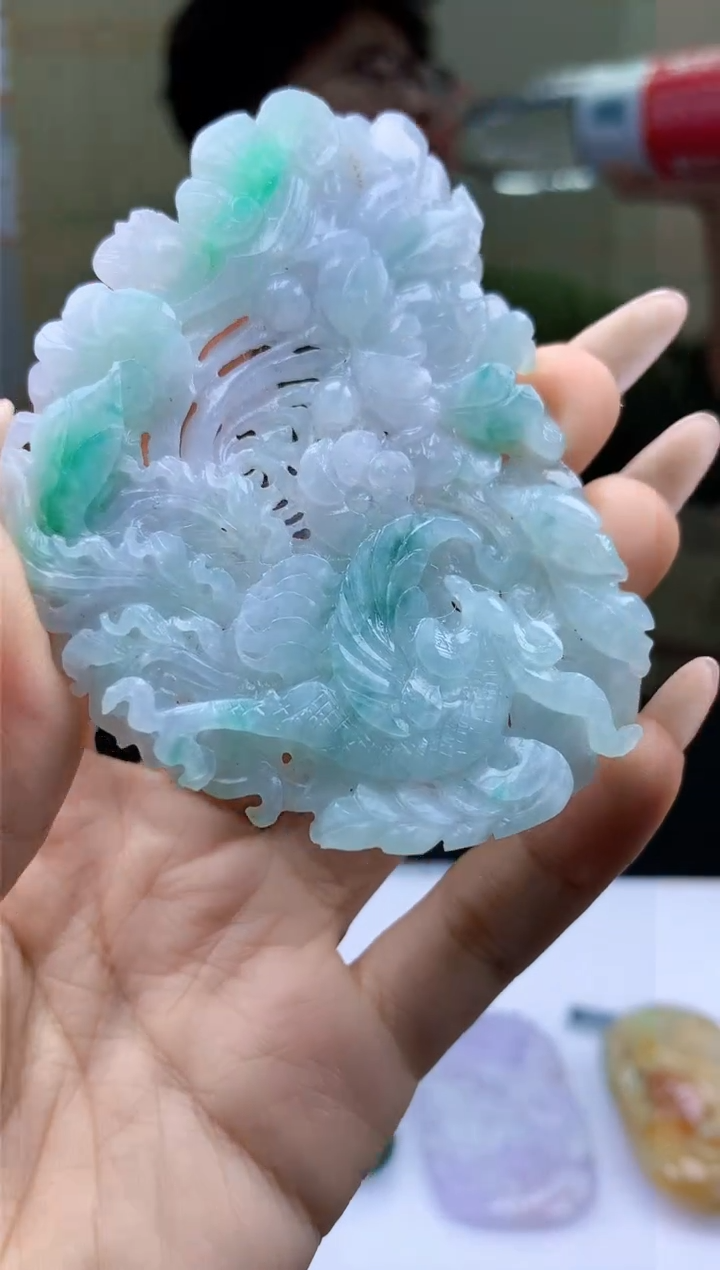 【闪购商品】定制翡翠未镶嵌4688ty-毛货挂件赠珠链66