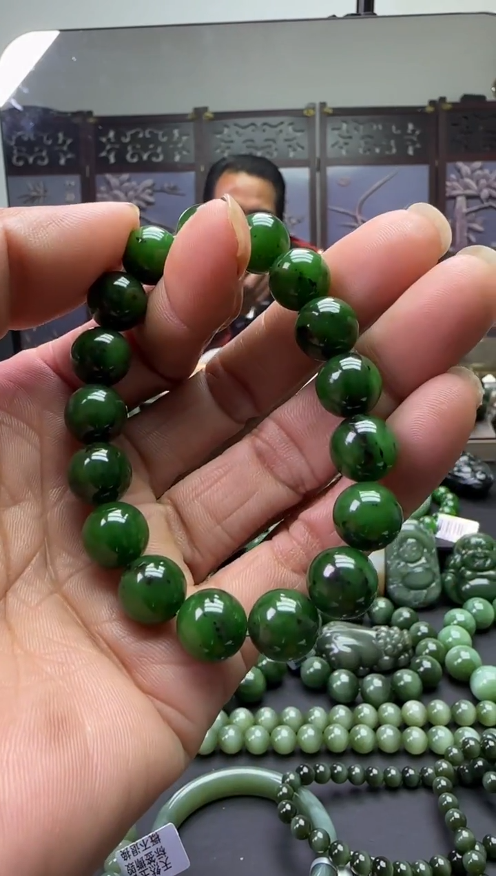 未镶嵌和田玉珠宝奇石手串