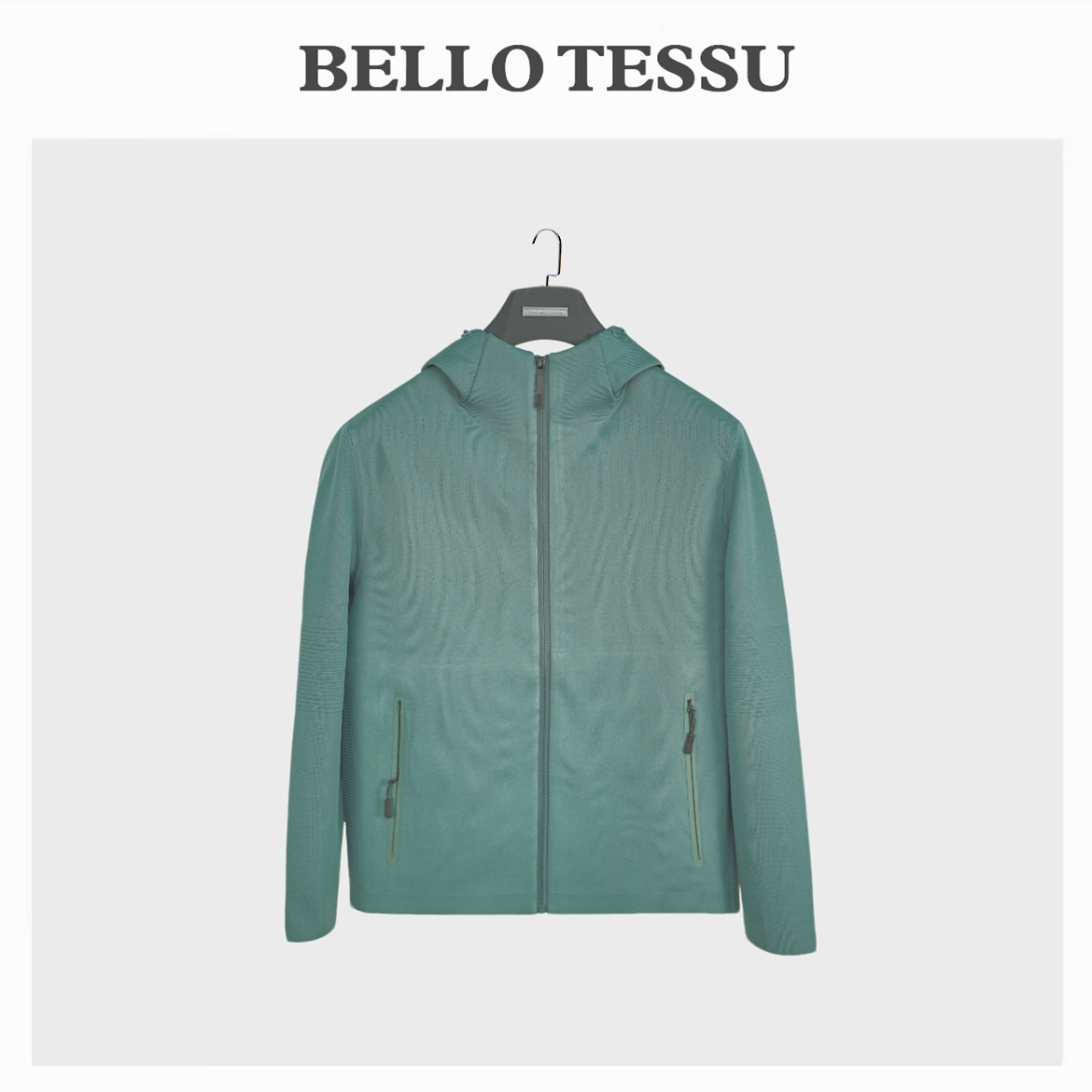 BELLO TESSU 25年秋季新款休闲户外运动男士连帽拉链夹克FSGK8793