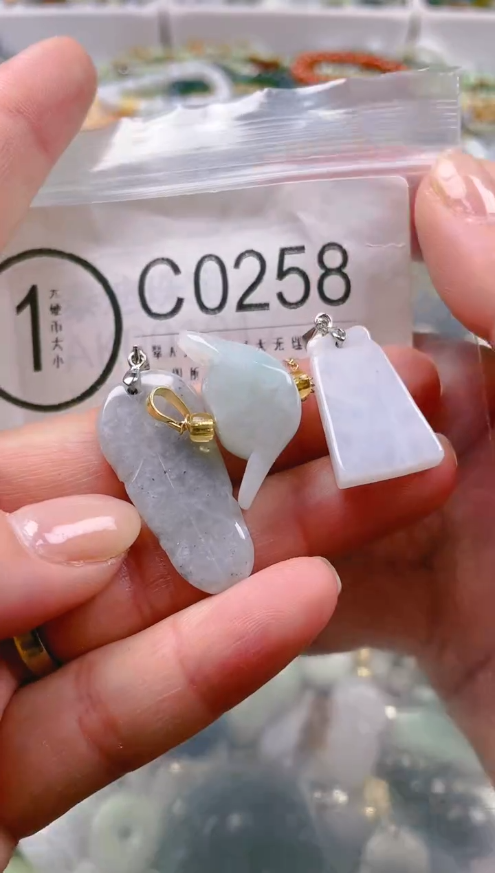 【闪购商品】翡翠颈饰未镶嵌/C/翡翠A货一图一物