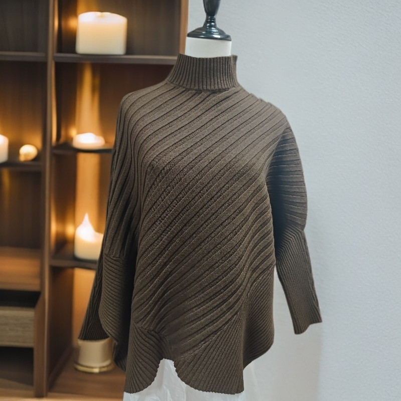 Q6085 洋气长袖针织衫女秋冬季新款时尚显瘦百搭气质减龄上衣2