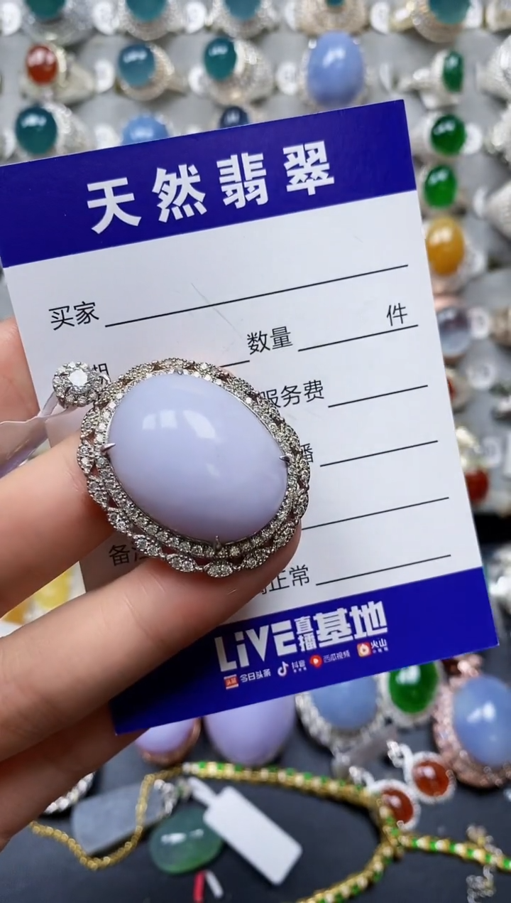 【闪购商品】翡翠颈饰银S925镶嵌0083