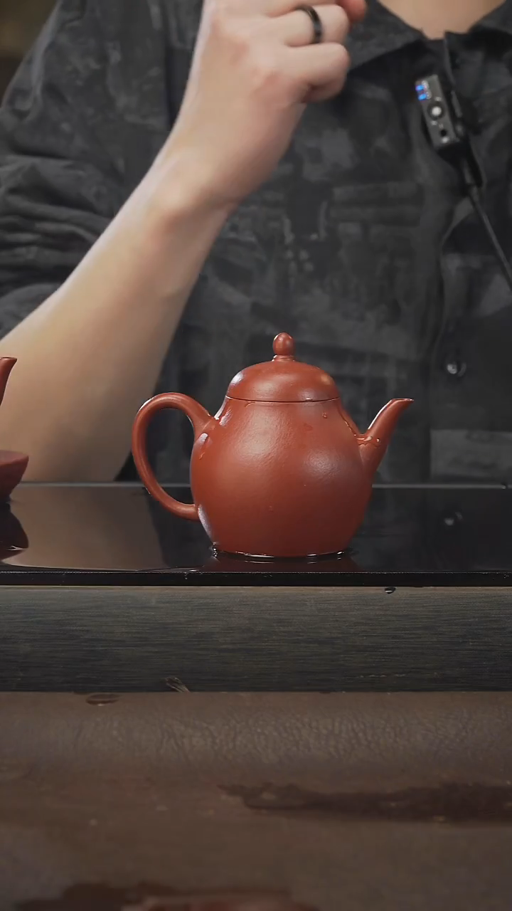 茶壶紫砂秋水，朱泥，150cc