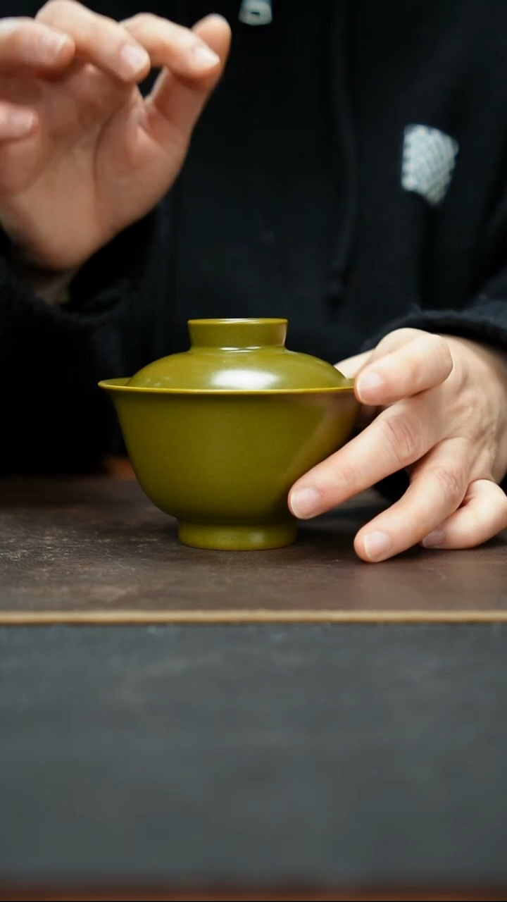 杯景德镇茶叶末盖碗