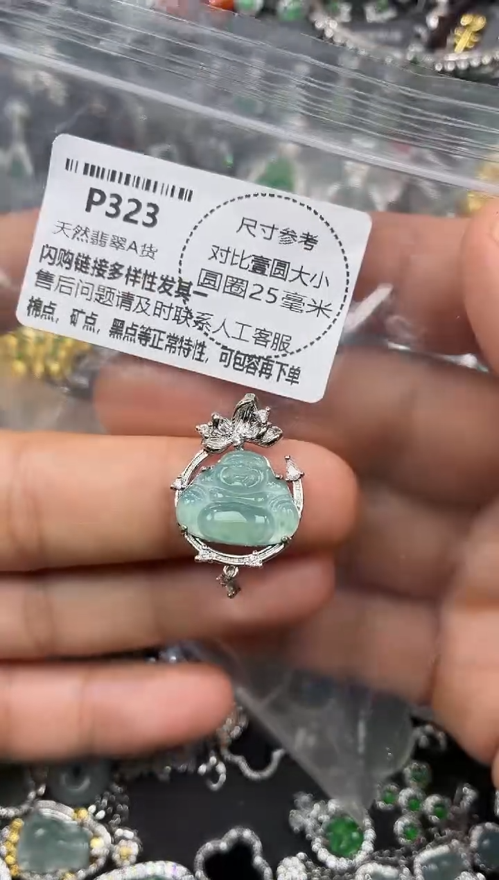 颈饰未镶嵌翡翠P323有棉团