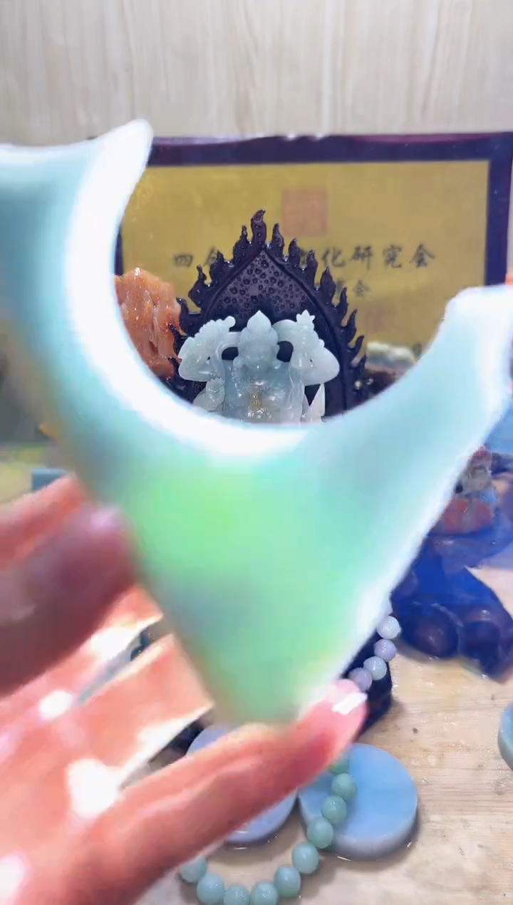 未镶嵌挂件翡翠A货常星5040