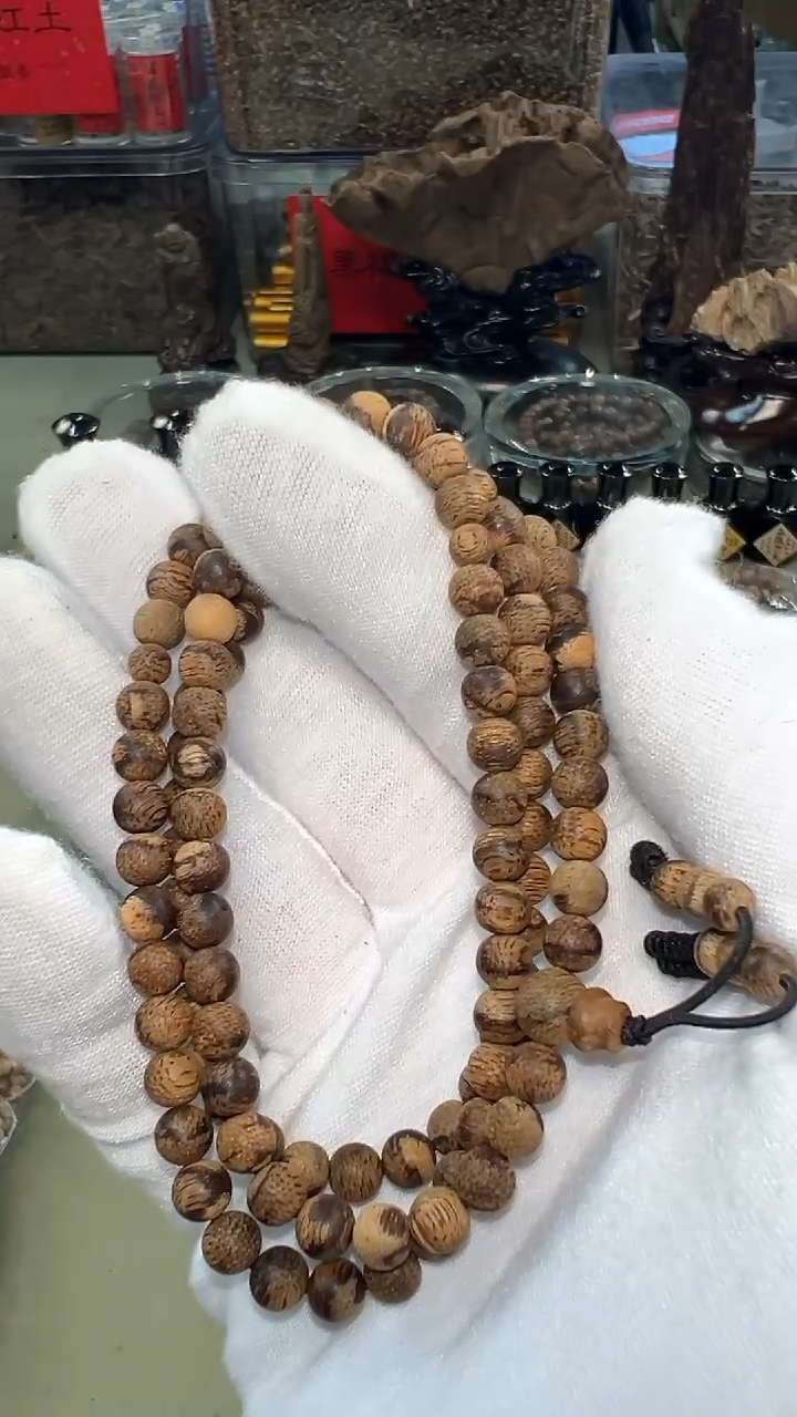 兮柬埔寨虎斑菩萨棋5mm念珠