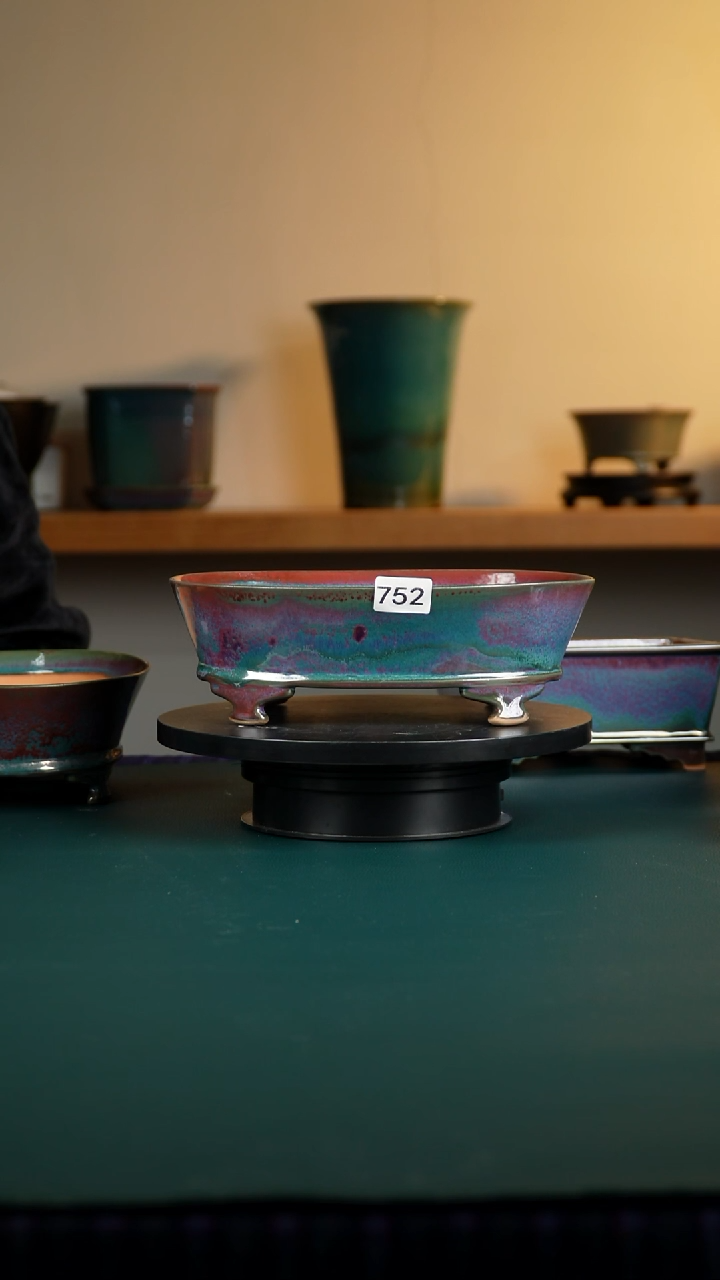 嗯752窑变椭圆花盆福利不退不换