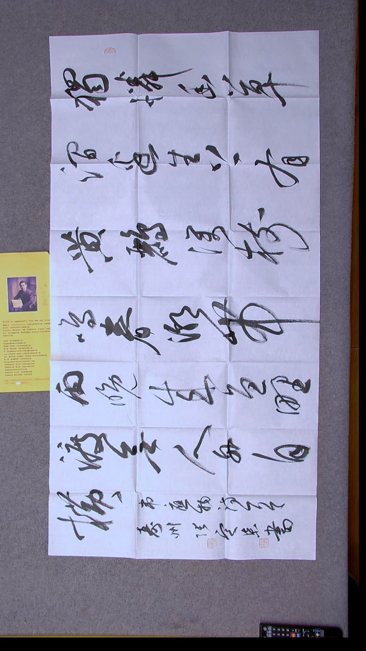 书法张定柒 甘肃 138*69八平尺21