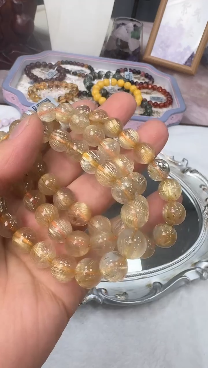 【闪购商品】水晶手链未镶嵌GCK1015约10mm多样性发一件